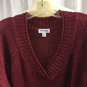 Burgundy sweater
